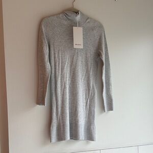 Lululemon Athletica Keep It Cozy Gray Mini Dress